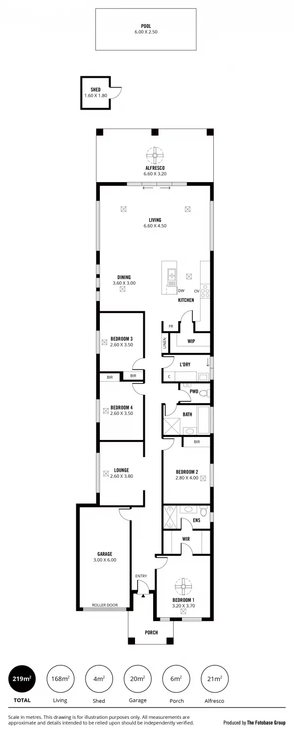Floorplan of Homely house listing, 4 Dampier Avenue, Findon SA 5023