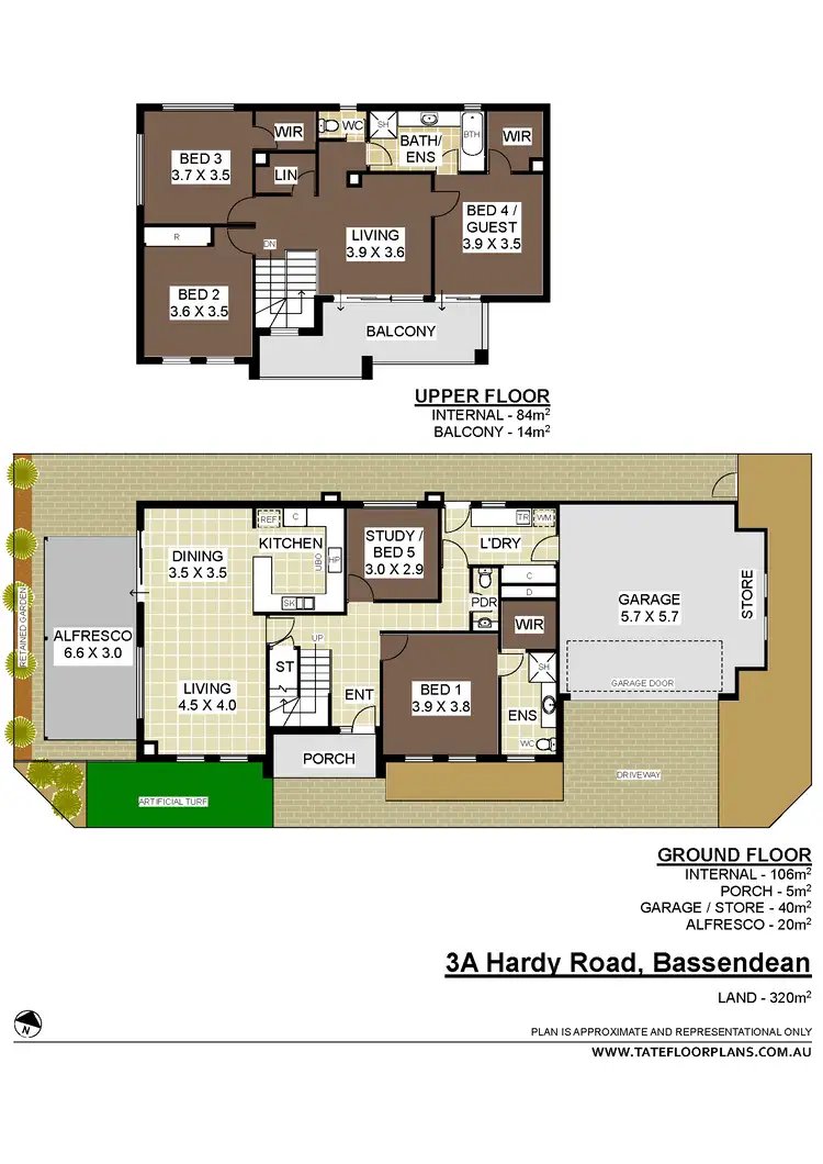 Floorplan of Homely house listing, 3A Hardy Road, Bassendean WA 6054