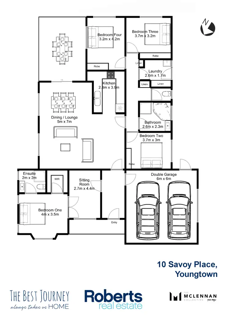 Floorplan of Homely house listing, 10 Savoy Place, Youngtown TAS 7249
