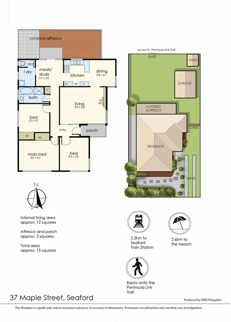 Floorplan of Homely house listing, 37 Maple Street, Seaford VIC 3198