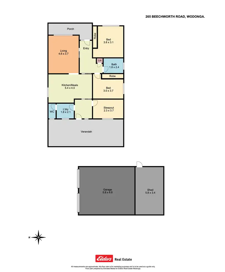 Floorplan of Homely house listing, 265 Beechworth Road, Wodonga VIC 3690