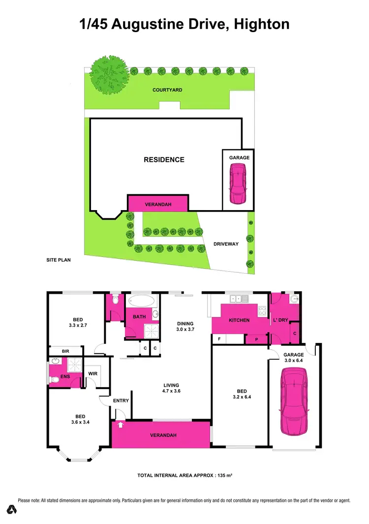 Floorplan of Homely house listing, 1/45 Augustine Drive, Highton VIC 3216