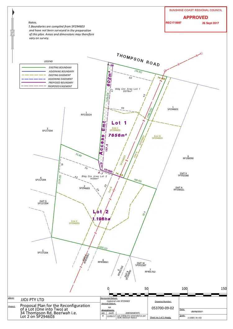 Floorplan of Homely land listing, 36 Thompson Road, Beerwah QLD 4519
