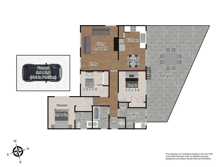 Floorplan of Homely house listing, 21 Isaac Edey Place, Hampton Park VIC 3976
