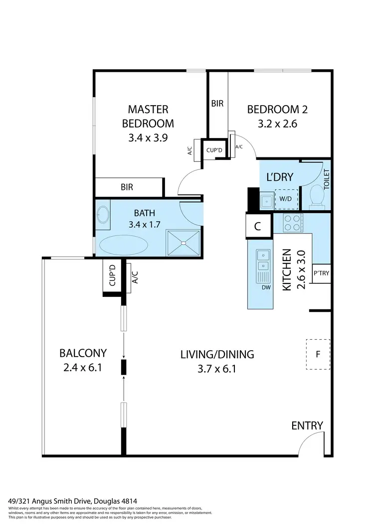 Floorplan of Homely unit listing, 49/321-341 Angus Smith Drive, Douglas QLD 4814