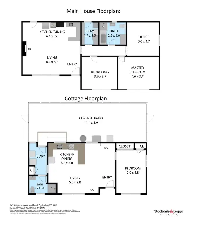 Floorplan of Homely house listing, 1655 Hepburn-Newstead Road, Clydesdale VIC 3461