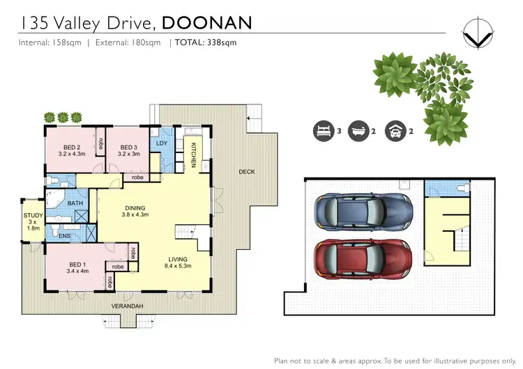 Floorplan of Homely house listing, 135 Valley Drive, Doonan QLD 4562