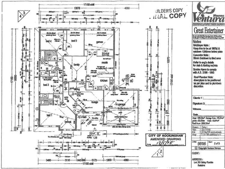Floorplan of Homely house listing, 19 Sibley Ramble, Baldivis WA 6171