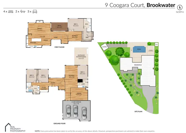 Floorplan of Homely house listing, 9 Coogara Court, Brookwater QLD 4300