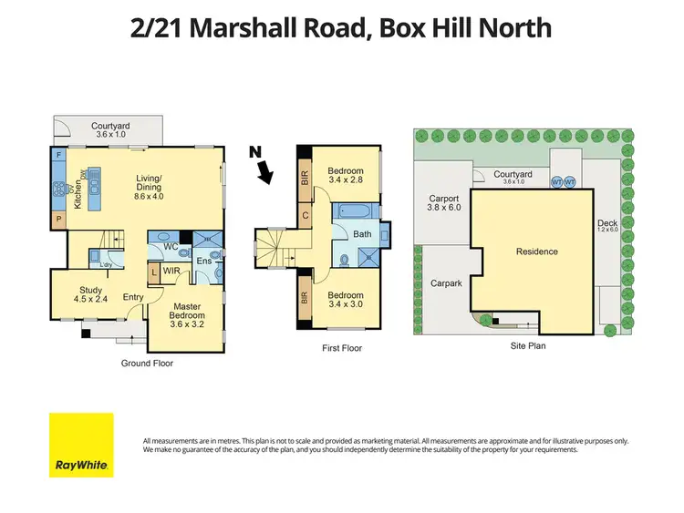 Floorplan of Homely townhouse listing, 2/21 Marshall Road, Box Hill North VIC 3129