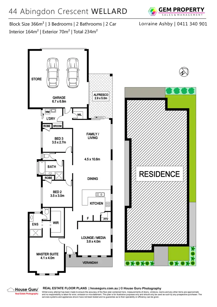 Floorplan of Homely house listing, 44 Abingdon Crescent, Wellard WA 6170
