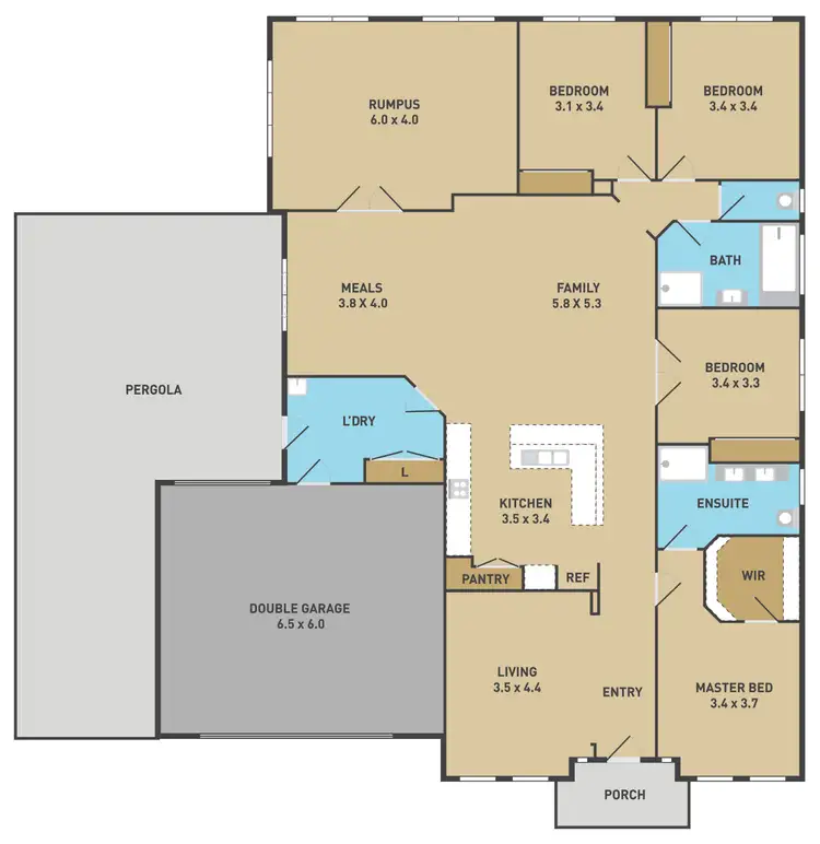 Floorplan of Homely house listing, 27 Oakview Parade, Caroline Springs VIC 3023