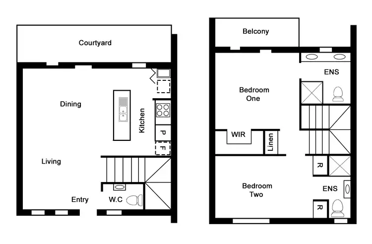 Floorplan of Homely townhouse listing, 7/81 McWhae Circuit, Wanniassa ACT 2903