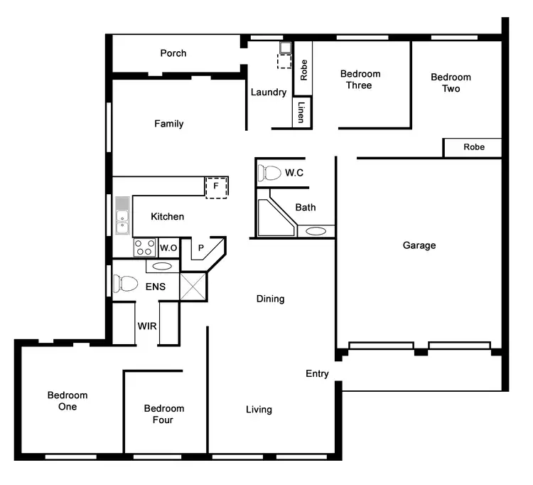 Floorplan of Homely house listing, 1/1 John Young Crescent, Greenway ACT 2900