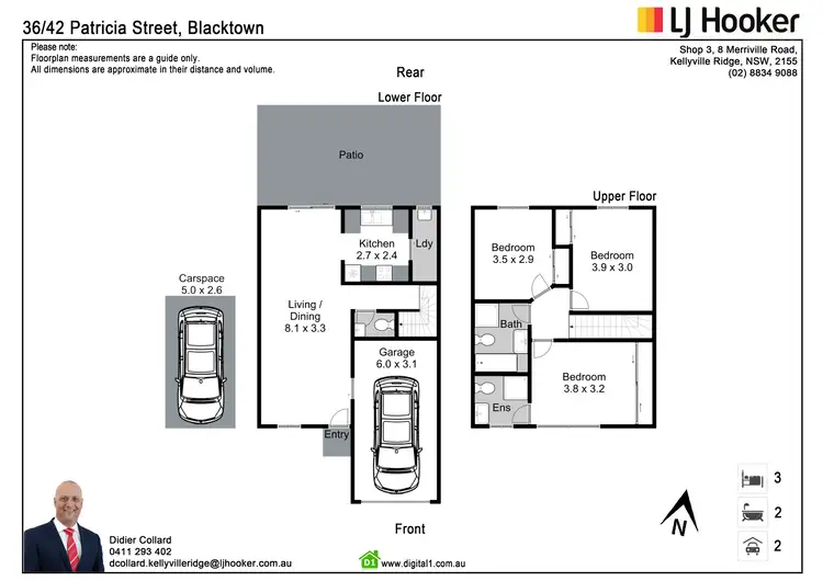 Floorplan of Homely townhouse listing, 36/42 Patricia Street, Blacktown NSW 2148