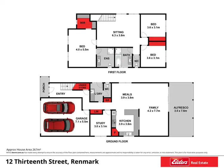 Floorplan of Homely house listing, 12 Thirteenth Street, Renmark SA 5341