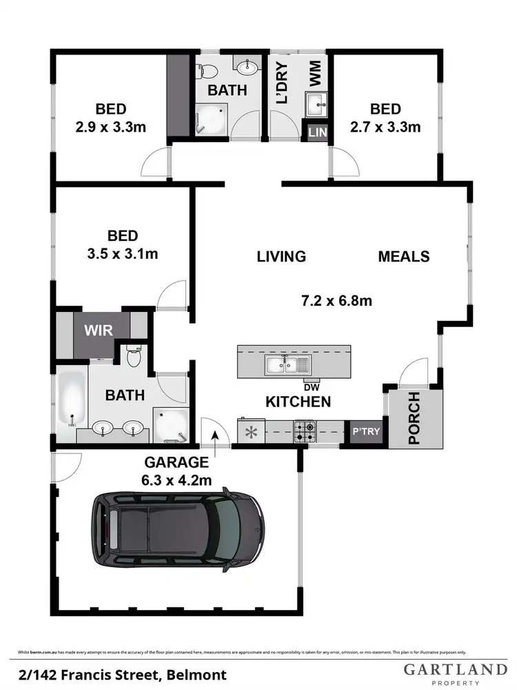 Floorplan of Homely house listing, 2/142 Francis Street, Belmont VIC 3216