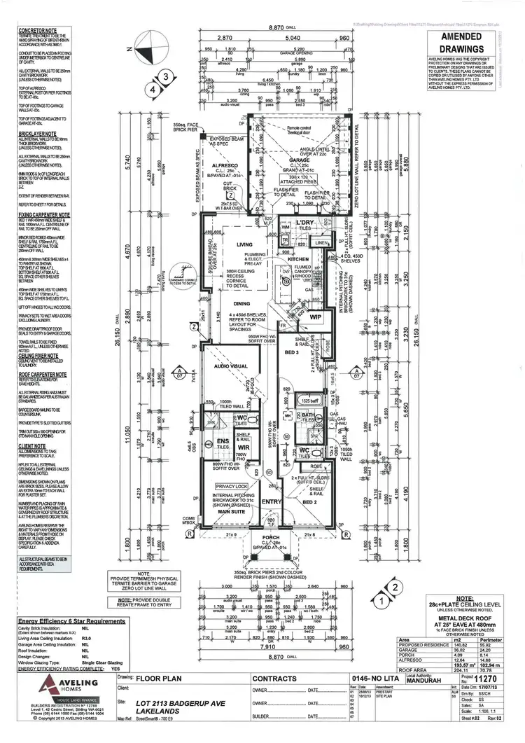 Floorplan of Homely house listing, 144 Badgerup Avenue, Lakelands WA 6180