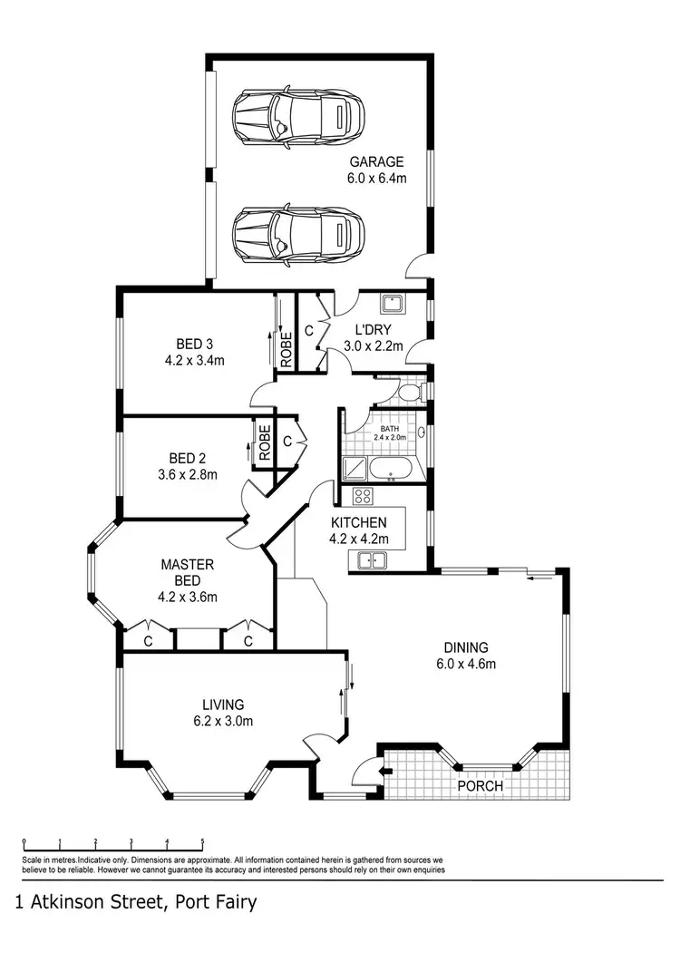 Floorplan of Homely house listing, 1 Atkinson Street, Port Fairy VIC 3284