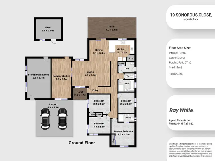 Floorplan of Homely house listing, 19 Sonorous Close, Regents Park QLD 4118