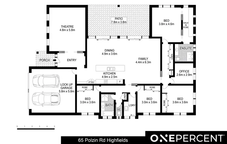 Floorplan of Homely house listing, 65 Polzin Road, Highfields QLD 4352