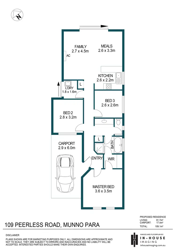 Floorplan of Homely house listing, 109 Peerless Road, Munno Para West SA 5115