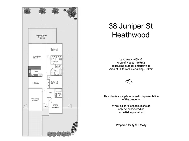 Floorplan of Homely house listing, 38 Juniper Street, Heathwood QLD 4110