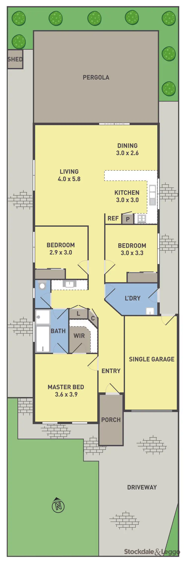 Floorplan of Homely house listing, 24 Kooyong Way, Craigieburn VIC 3064