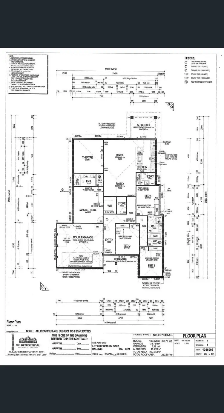 Floorplan of Homely house listing, 3 Finsbury Road, Baldivis WA 6171