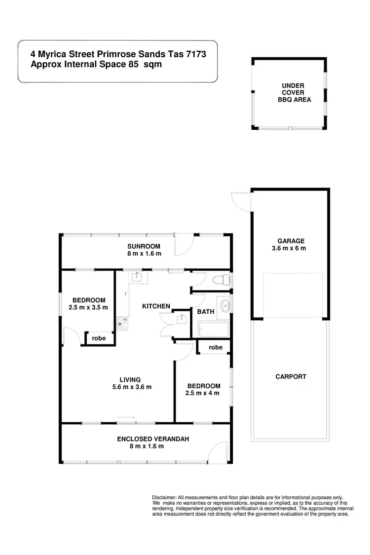 Floorplan of Homely house listing, 4 Myrica Street, Primrose Sands TAS 7173