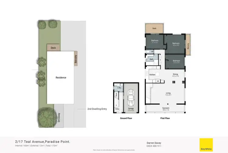 Floorplan of Homely semi-detached listing, 2/17 Teal Avenue, Paradise Point QLD 4216