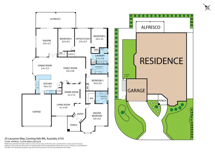 Floorplan of Homely house listing, 25 Lausanne Way, Canning Vale WA 6155