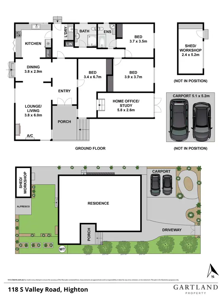 Floorplan of Homely house listing, 118 South Valley Road, Highton VIC 3216