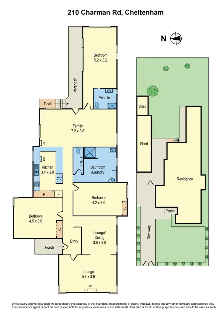 Floorplan of Homely house listing, 210 Charman Road, Cheltenham VIC 3192