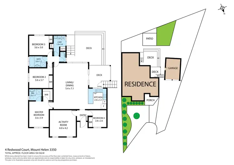 Floorplan of Homely house listing, 4 Redwood Court, Mount Helen VIC 3350