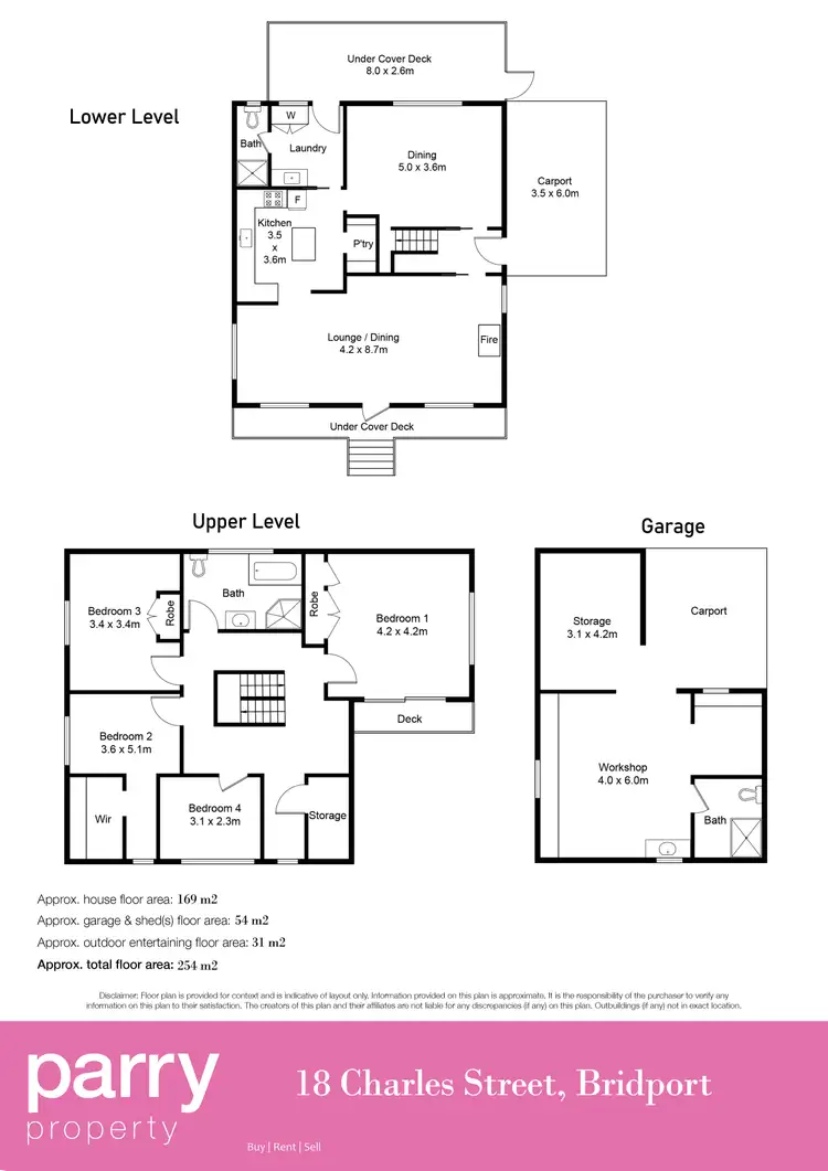 Floorplan of Homely house listing, 18 Charles Street, Bridport TAS 7262
