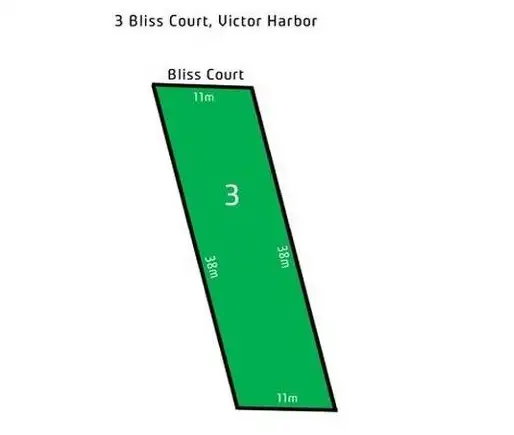 Floorplan of Homely land listing, 3 BLISS COURT, Victor Harbor SA 5211