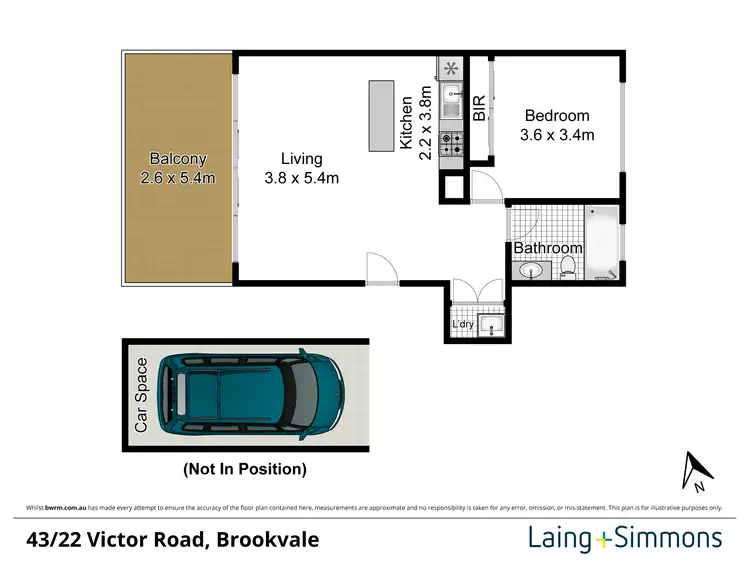 Floorplan of Homely apartment listing, 43/22 Victor Road, Brookvale NSW 2100