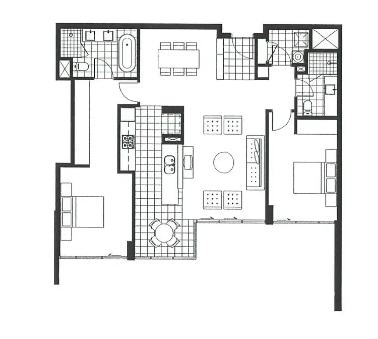 Floorplan of Homely apartment listing, 202/19 The Circus, Burswood WA 6100