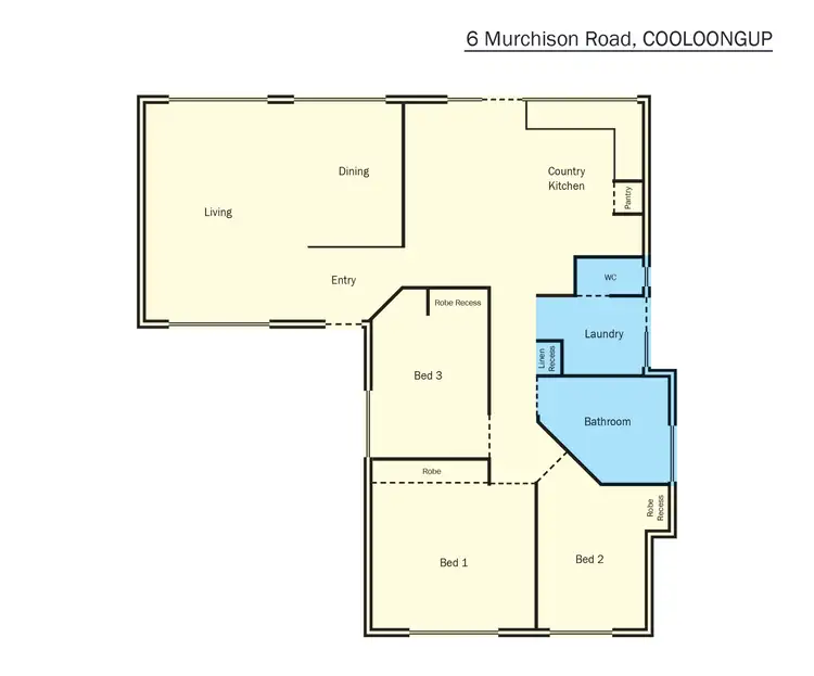 Floorplan of Homely house listing, 6 Murchison Road, Cooloongup WA 6168