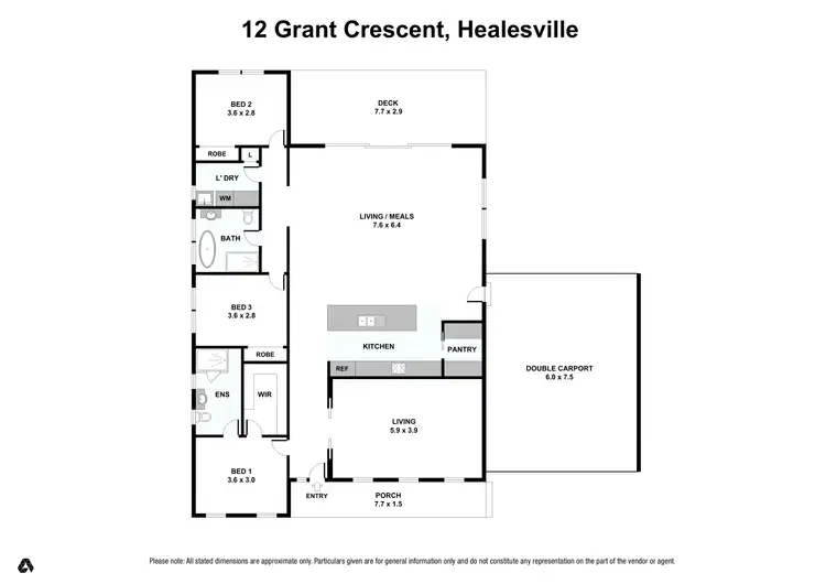 Floorplan of Homely house listing, 12 Grant Crescent, Healesville VIC 3777