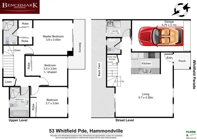 Floorplan of Homely house listing, 53 Whitfield Parade, Hammondville NSW 2170