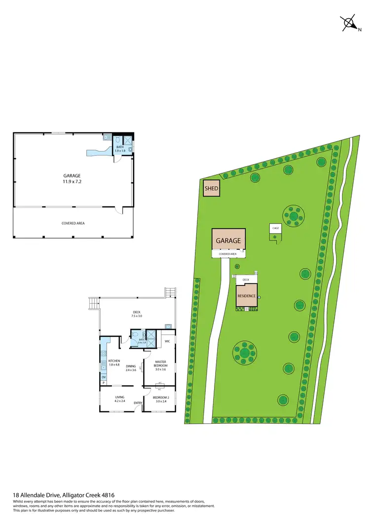Floorplan of Homely house listing, 18 Allendale Drive, Alligator Creek QLD 4816