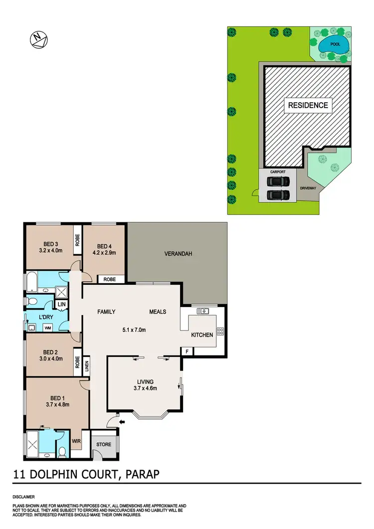 Floorplan of Homely house listing, 11 Dolphin Court, Parap NT 820