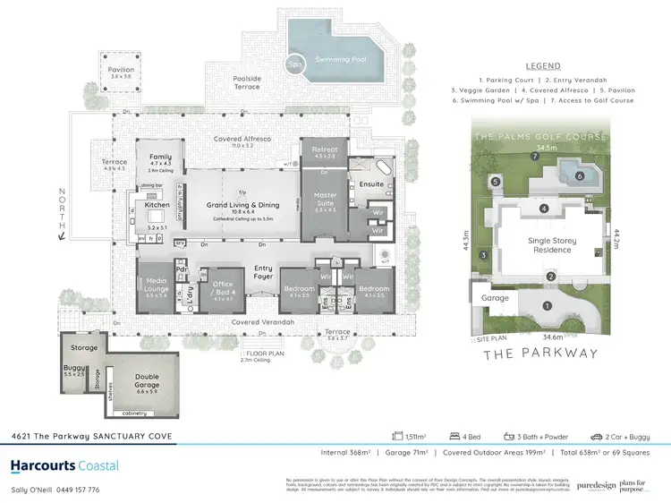 Floorplan of Homely house listing, 4621 The Parkway, Sanctuary Cove QLD 4212