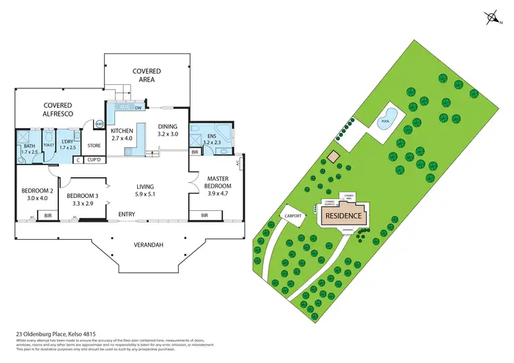 Floorplan of Homely house listing, 23 Oldenburg Place, Kelso QLD 4815