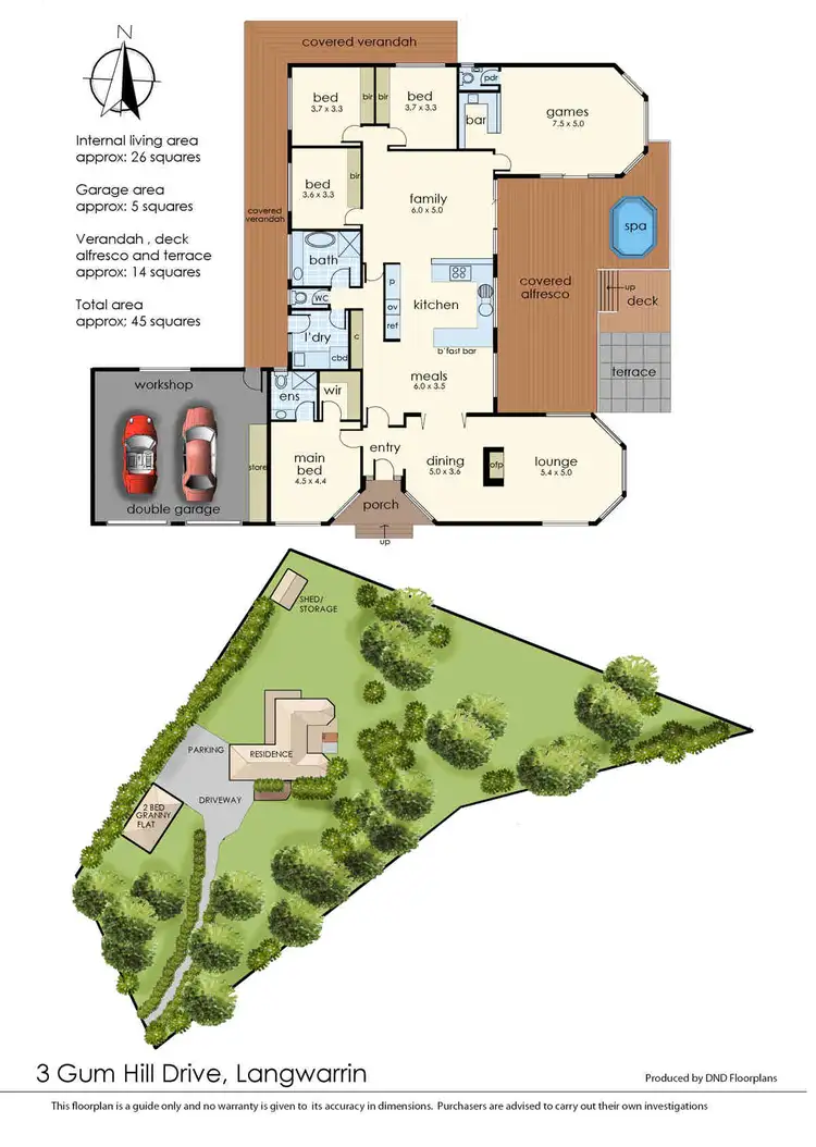 Floorplan of Homely house listing, 3 Gum Hill Drive, Langwarrin VIC 3910