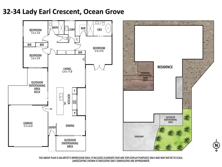 Floorplan of Homely house listing, 32-34 Lady Earl Crescent, Ocean Grove VIC 3226