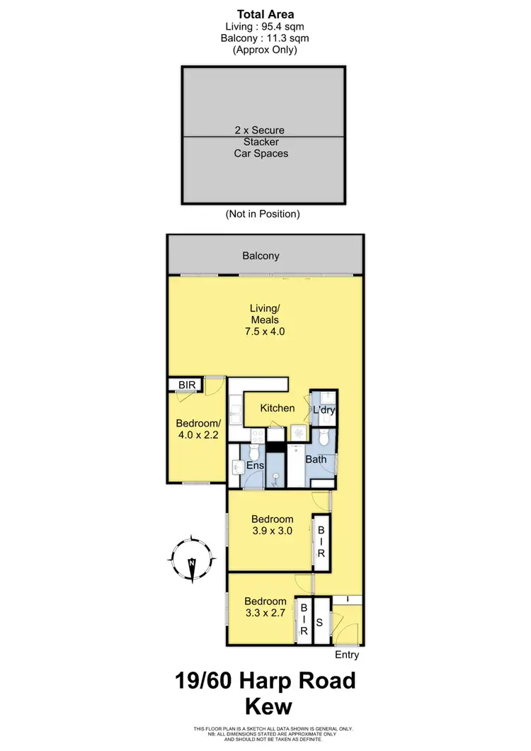 Floorplan of Homely apartment listing, 19/60 Harp Road, Kew VIC 3101