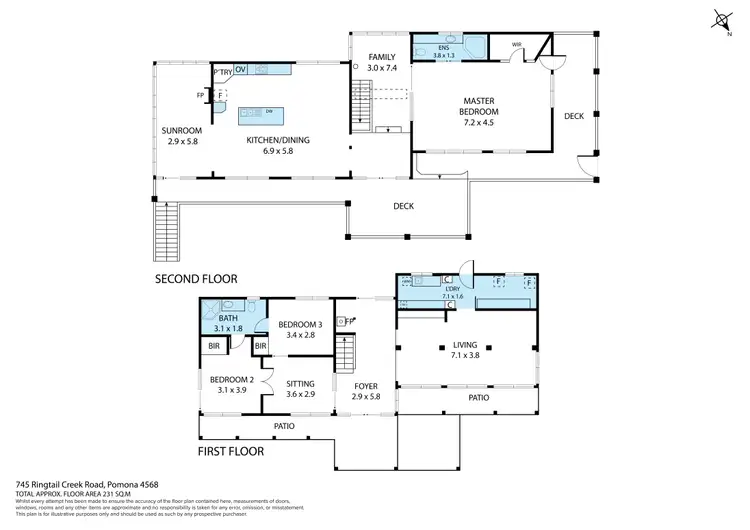 Floorplan of Homely rural property listing, 745 Ringtail Creek Road, Pomona QLD 4568